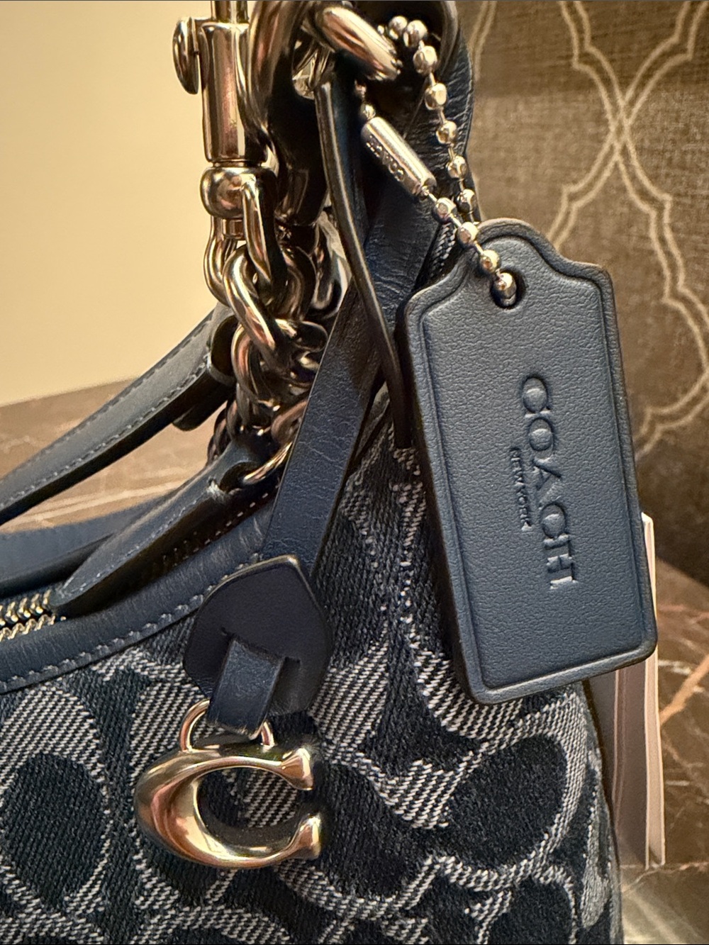 Coach Juliet Shoulder Bag 25 In Signature Denim - Picture 4 of 7